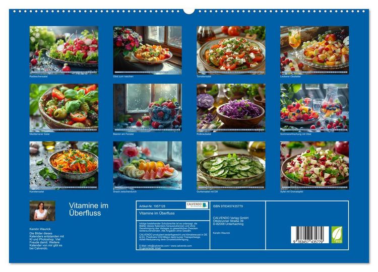 Produktbild: Vitamine im &Uuml;berfluss (hochwertiger Premium Wandkalender 2026 DIN A2 quer), Kunstdruck in Hochglanz