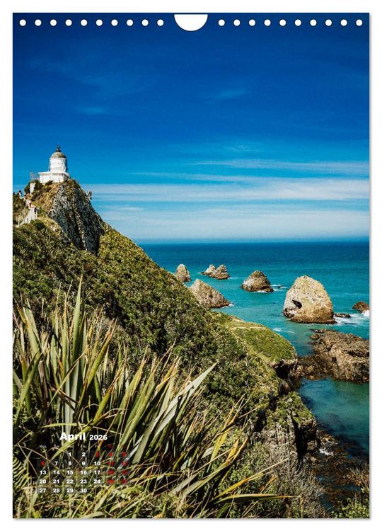 Produktbild: Discover New Zealand (Wall Calendar 2026 DIN A4 portrait), CALVENDO 12 Month Wall Calendar