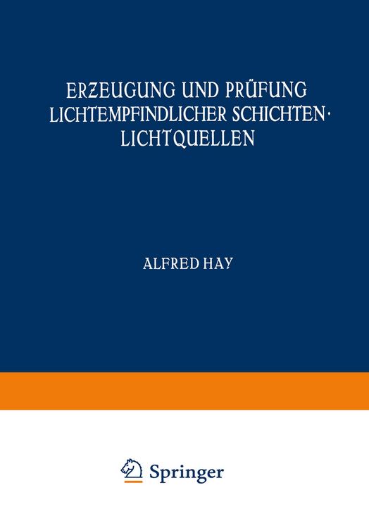 Produktbild: Erƶeugung und Pr&uuml;fung Lichtempfindlicher Schichten Lichtquellen