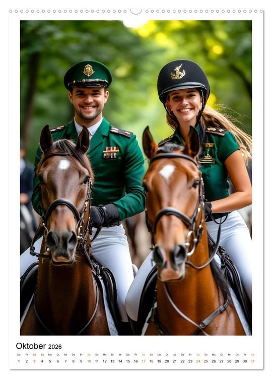 Produktbild: Faszination Reiten (Wandkalender 2026 DIN A2 hoch), CALVENDO Monatskalender