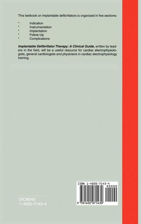 Produktbild: Implantable Defibrillator Therapy: A Clinical Guide