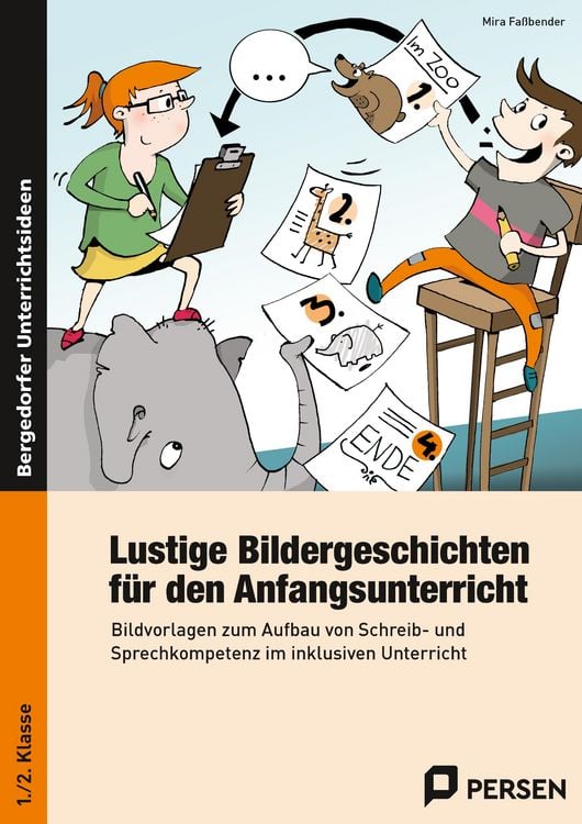 Produktbild: Lustige Bildergeschichten f. den Anfangsunterricht