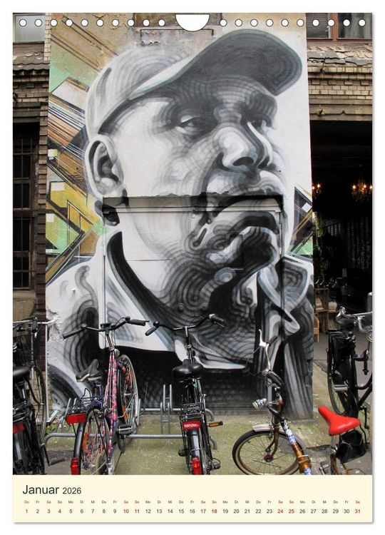 Produktbild: Berlin StreetArt Classics (Wandkalender 2026 DIN A4 hoch), CALVENDO Monatskalender