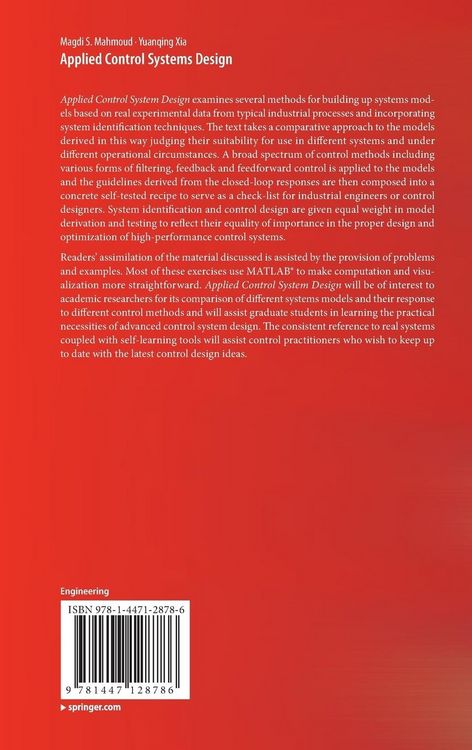 Produktbild: Applied Control Systems Design