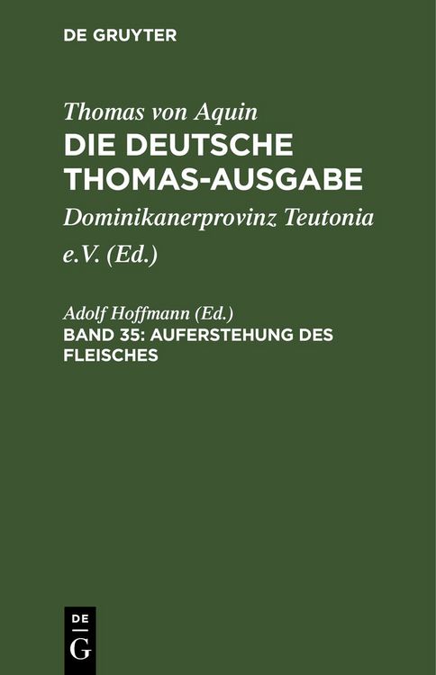 Produktbild: Auferstehung des Fleisches