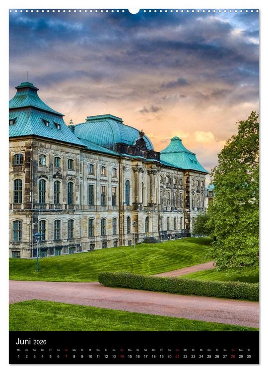 Produktbild: Die wundersch&ouml;ne Stadt Dresden (hochwertiger Premium Wandkalender 2026 DIN A2 hoch), Kunstdruck in Hochglanz