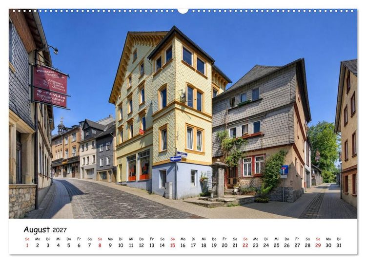 Produktbild: Glanzvolles Weilburg (Wandkalender 2027 DIN A2 quer), CALVENDO Monatskalender