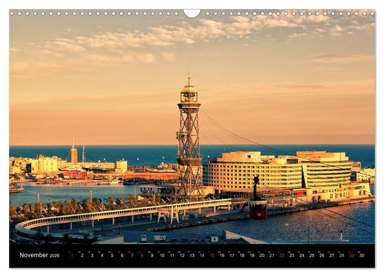 Produktbild: Barcelona - Stadtansichten (Wandkalender 2026 DIN A3 quer), CALVENDO Monatskalender