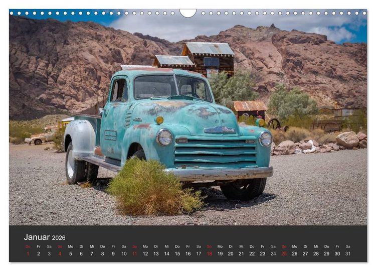 Produktbild: Vergessene Zeitzeugen entlang der Route 66 (Wandkalender 2026 DIN A3 quer), CALVENDO Monatskalender