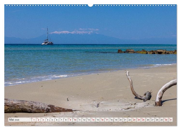 Produktbild: Griechenland - Thessaloniki und Chalkidiki (hochwertiger Premium Wandkalender 2026 DIN A2 quer), Kunstdruck in Hochglanz