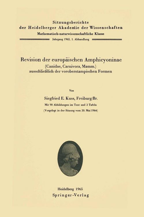 Produktbild: Revision der europ&auml;ischen Amphicyoninae