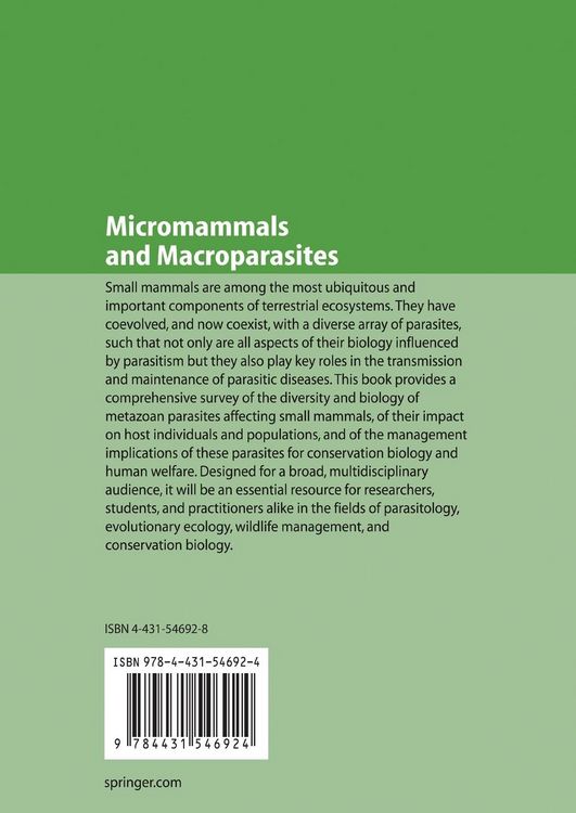 Produktbild: Micromammals and Macroparasites