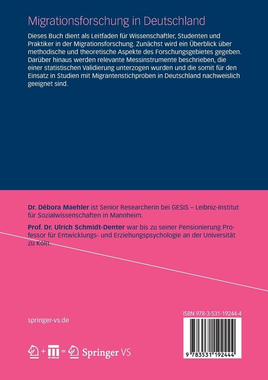 Produktbild: Migrationsforschung in Deutschland