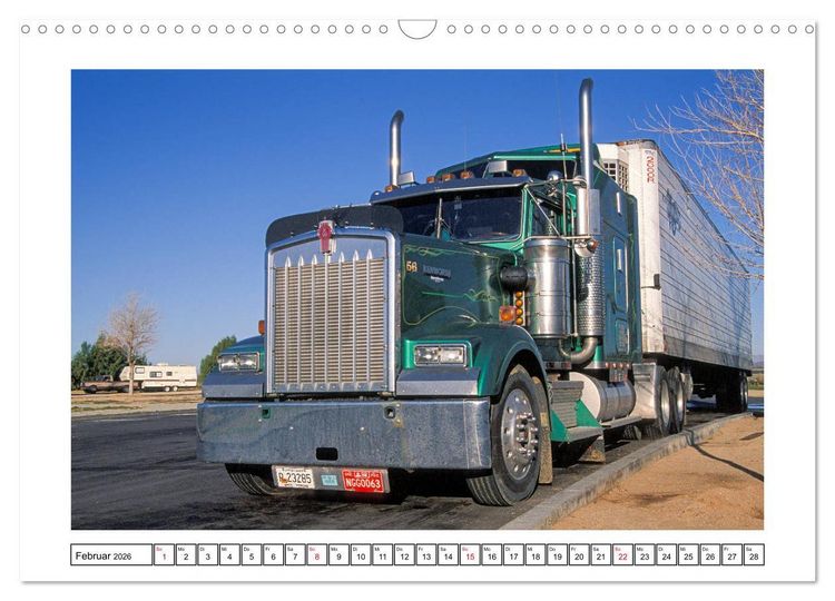 Produktbild: US-Trucks - Auf Achse in Amerika (Wandkalender 2026 DIN A3 quer), CALVENDO Monatskalender