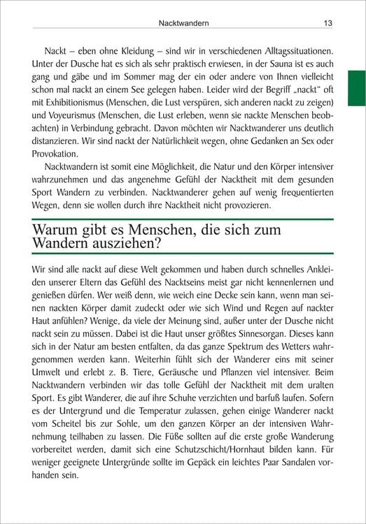 Produktbild: Nacktwandern