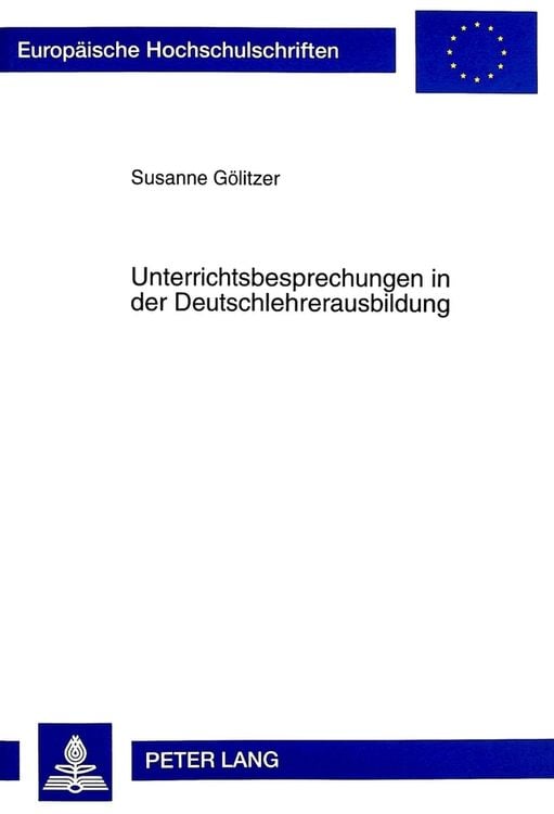 Produktbild: Unterrichtsbesprechungen in der Deutschlehrerausbildung