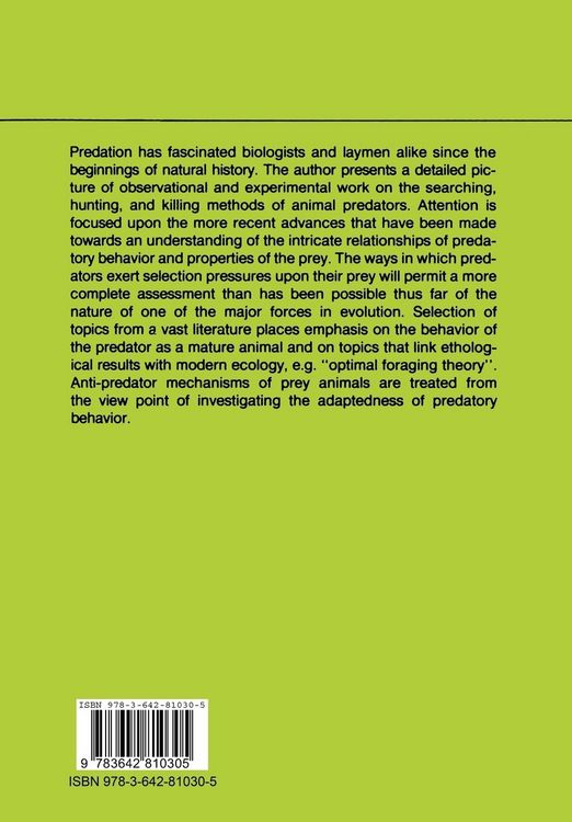 Produktbild: The Ethology of Predation