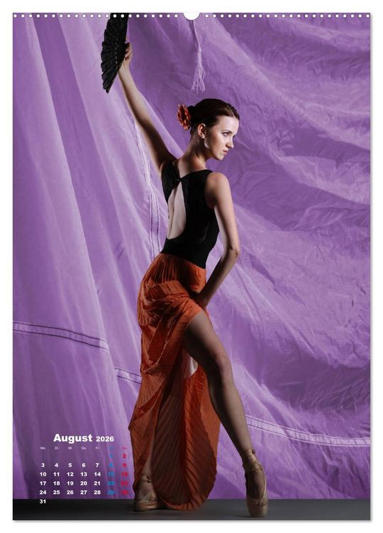 Produktbild: Ballerinen - Anmut, Eleganz und Leichtigkeit (Wandkalender 2026 DIN A2 hoch), CALVENDO Monatskalender