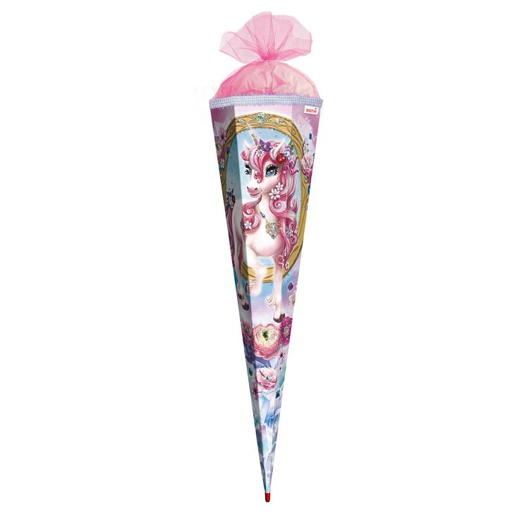 Produktbild: Motivschult&uuml;te, Einhorn Beauty, 85cm, Glitter & Glitzerborte