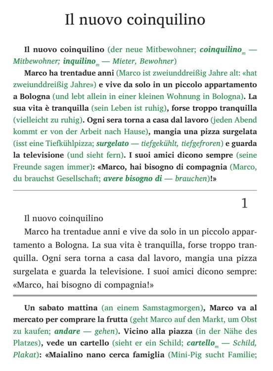 Produktbild: Italienisch lernen mit lustigen Kurzgeschichten (A1-A2) - Storie di Maialino Nano (+ Audio-Online)