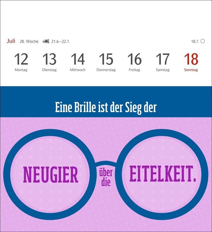 Produktbild: Der fette Vogel bricht den Ast Postkartenkalender 2027 - Wochenkalender - 53 Karten mit frechen Spr&uuml;chen
