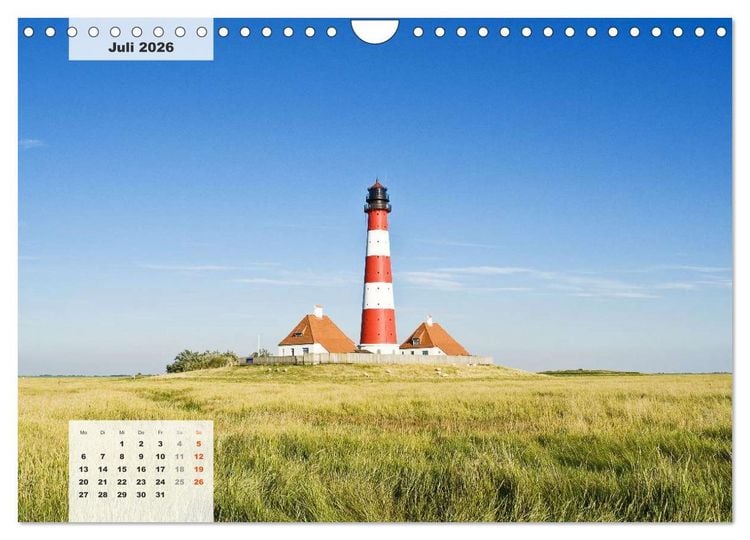 Produktbild: Nord-Ostsee Impressionen (Wandkalender 2026 DIN A4 quer), CALVENDO Monatskalender