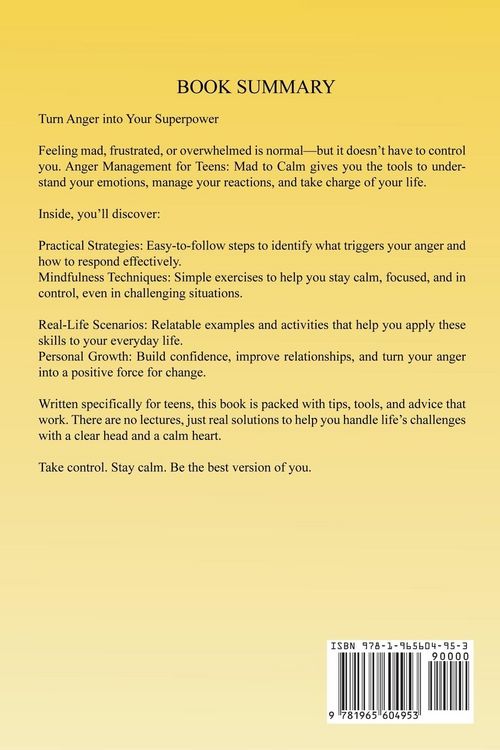 Produktbild: Anger Management for Teens Mad to Calm