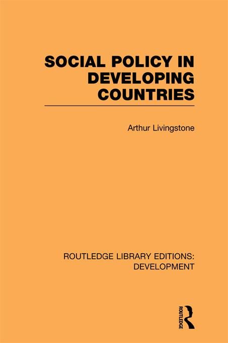 Produktbild: Social Policy in Developing Countries