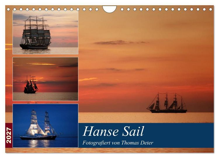 Produktbild: Hanse Sail (Wandkalender 2027 DIN A4 quer), CALVENDO Monatskalender