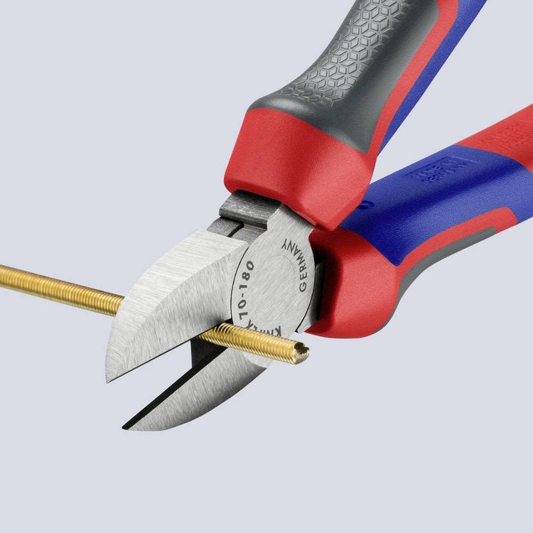Produktbild: Knipex 70 02 180 Werkstatt Seitenschneider mit Facette 180mm