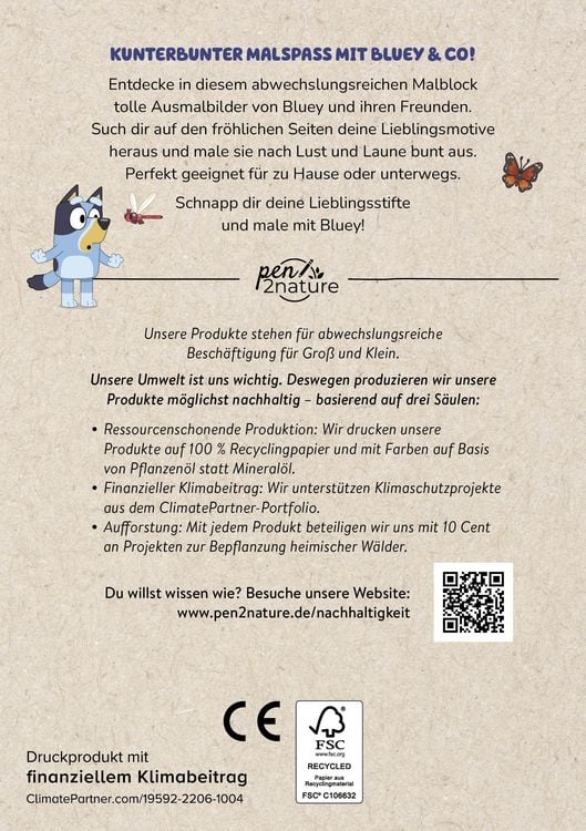 Produktbild: Bluey Mein Malblock