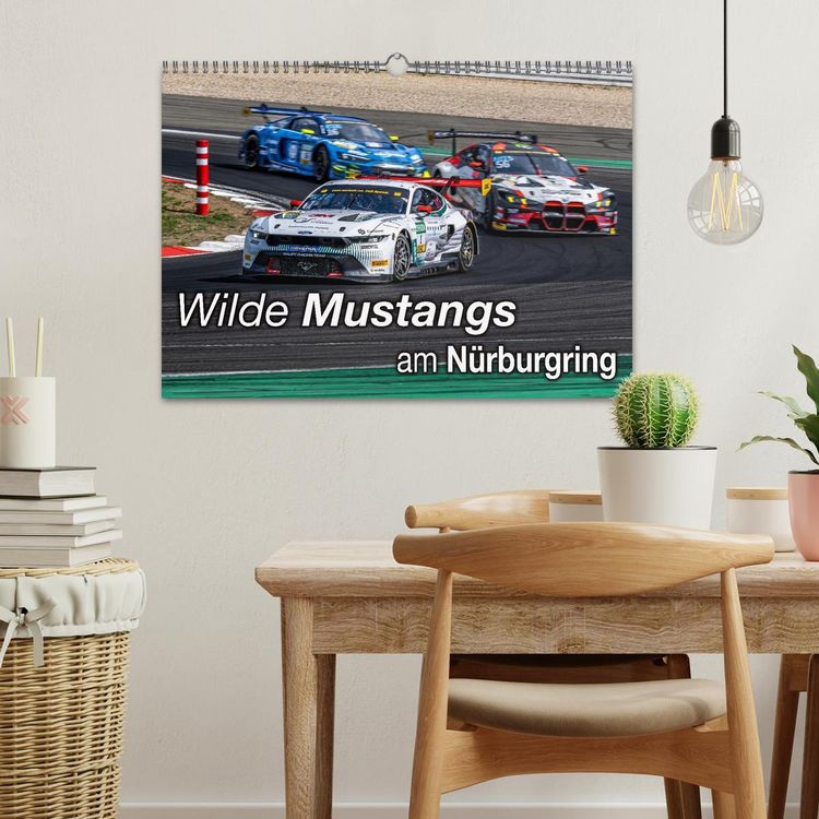 Produktbild: Wilde Mustangs am N&uuml;rburgring (Wandkalender 2026 DIN A3 quer), CALVENDO Monatskalender