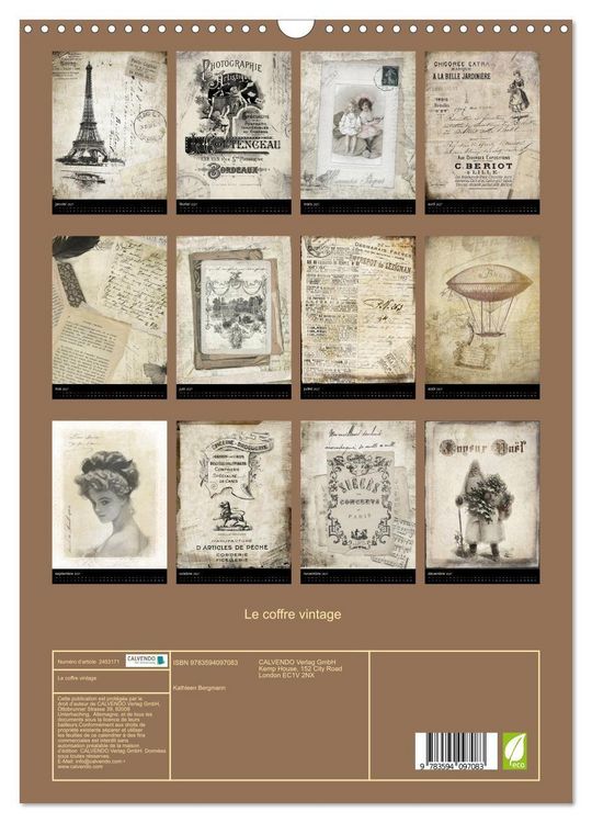 Produktbild: Le coffre vintage (Calendrier mural 2027 DIN A3 horizontal), CALVENDO calendrier mensuel