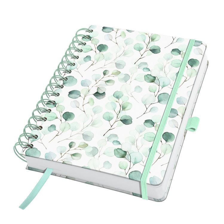Produktbild: SIGEL JN656 Spiral-Notizbuch Jolie, Eucalyptus Day, ca. A5, blanko