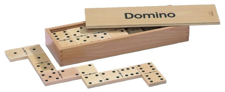 Philos Domino Doppel 6 Groß - Klassisches Legespiel Für 2-4 Spieler