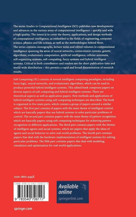 Produktbild: Soft Computing for Hybrid Intelligent Systems