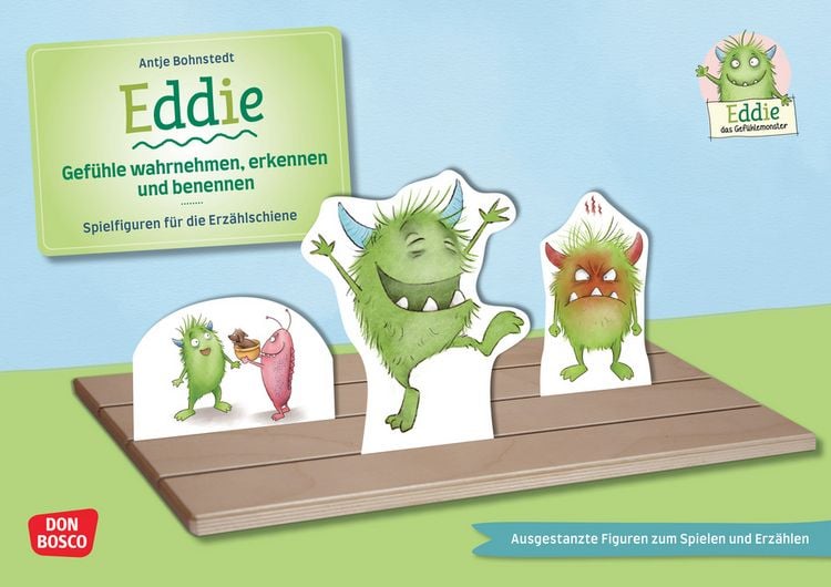 Produktbild: Eddie. Gef&uuml;hle wahrnehmen, erkennen und benennen. Erz&auml;hlschienen-Figurenset