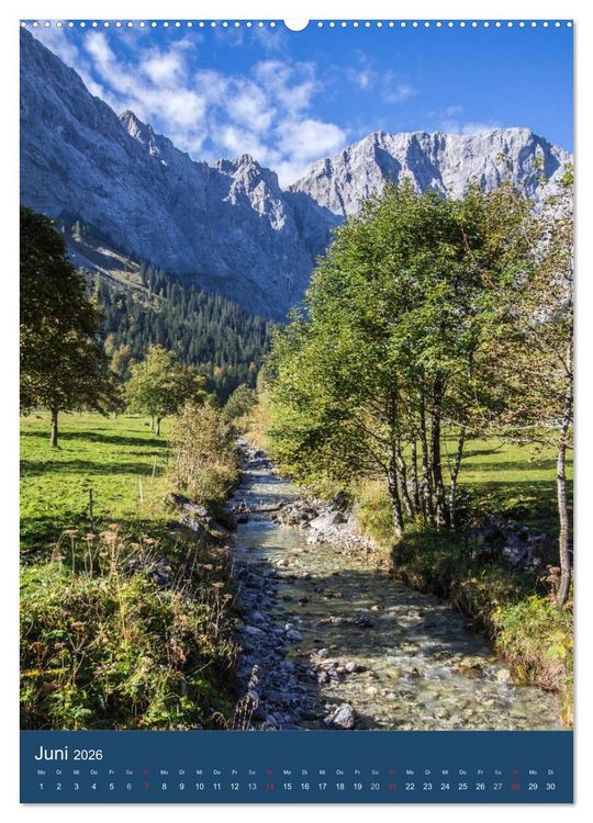 Produktbild: Karwendel - Hinterriss-Eng (Wandkalender 2026 DIN A2 hoch), CALVENDO Monatskalender