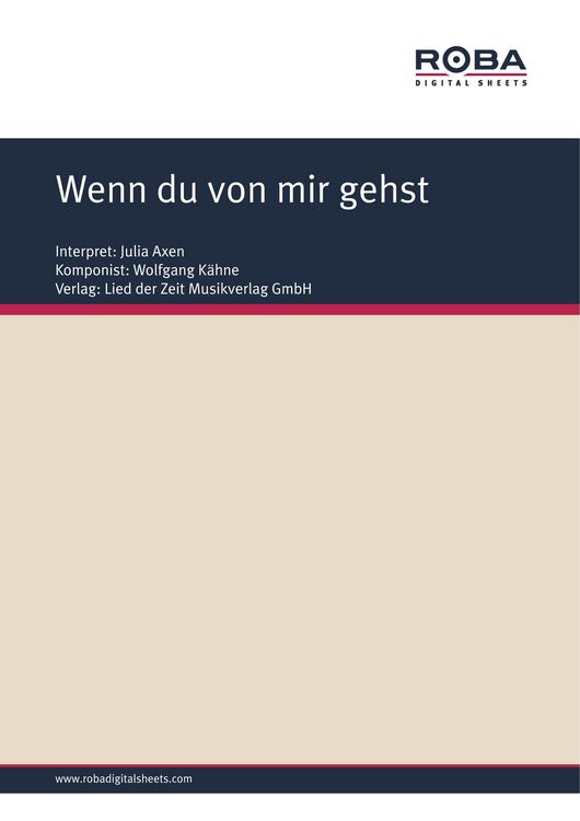 Produktbild: Wenn du von mir gehst