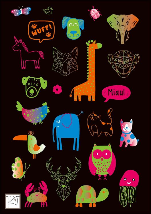 Produktbild: Neon-Sticker