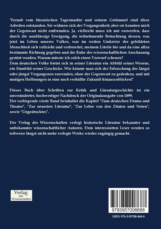Produktbild: Schriften zur Kritik und Literaturgeschichte