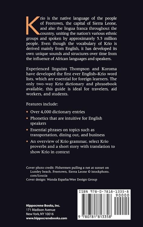 Produktbild: Krio-English/English-Krio Dictionary & Phrasebook