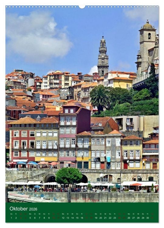 Produktbild: Farbiges Porto (Wandkalender 2026 DIN A2 hoch), CALVENDO Monatskalender