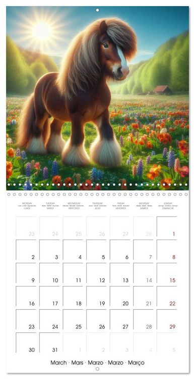 Produktbild: The majestic beauty of Gypsy Vanner (Wall Calendar 2026 12 &times; 12 Inch) CALVENDO 12 Month Wall Calendar