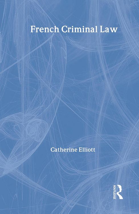 Produktbild: French Criminal Law