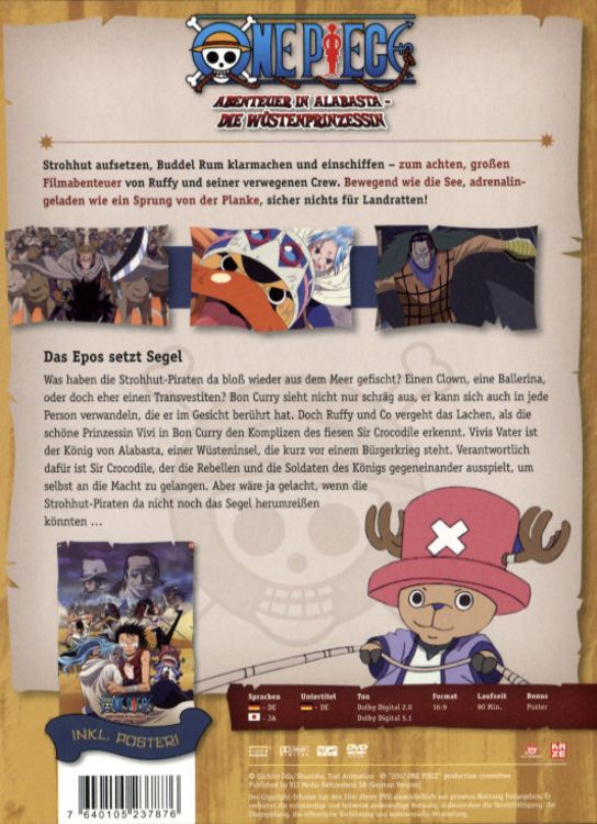 One Piece Film: Abenteuer in Alabasta Die Wüstenprinzessin
