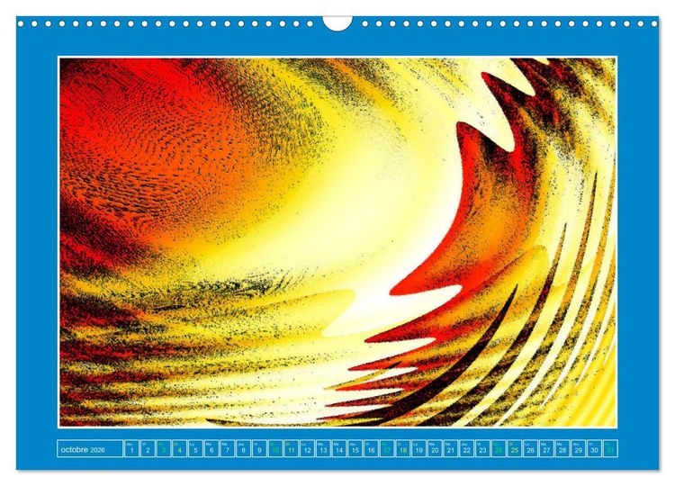 Produktbild: Art abstrait et contemporain (Calendrier mural 2026 DIN A3 vertical), CALVENDO calendrier mensuel