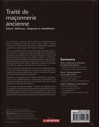 Produktbild: Trait&eacute; de ma&ccedil;onnerie ancienne