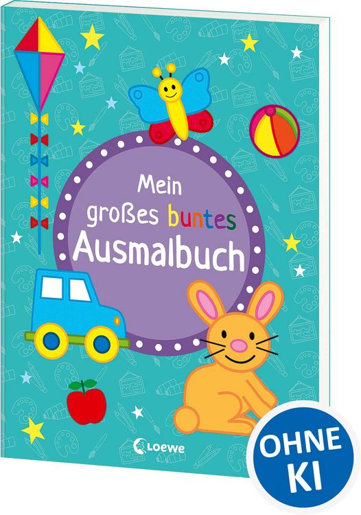 Produktbild: Mein gro&szlig;es buntes Ausmalbuch (Hase)