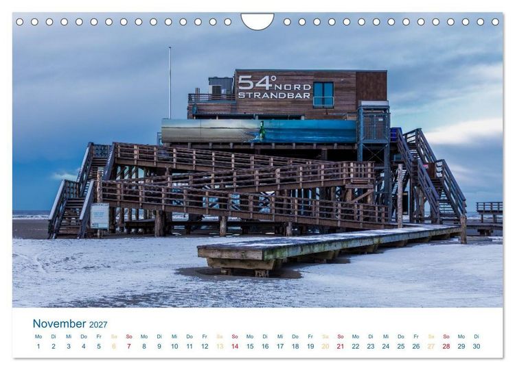 Produktbild: Sankt Peter-Ording - Str&auml;nde, D&uuml;nen, Weite (Wandkalender 2027 DIN A4 quer), CALVENDO Monatskalender